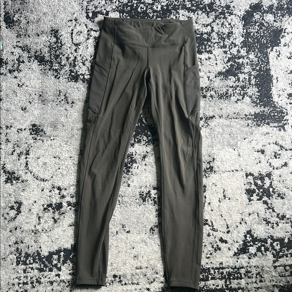 Olive Green High-Waisted lululemon Leggings